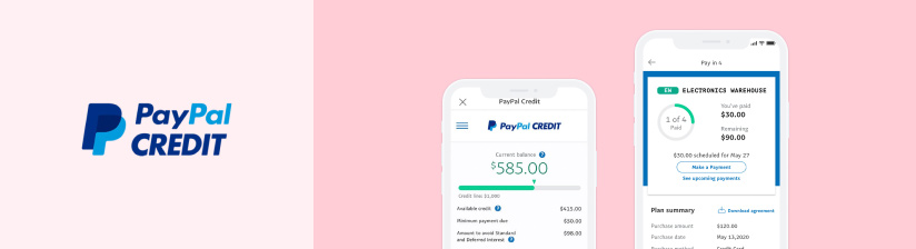 PayPal Credit interface