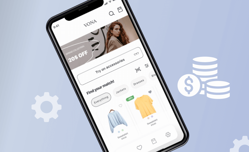 create a shopping app small cover