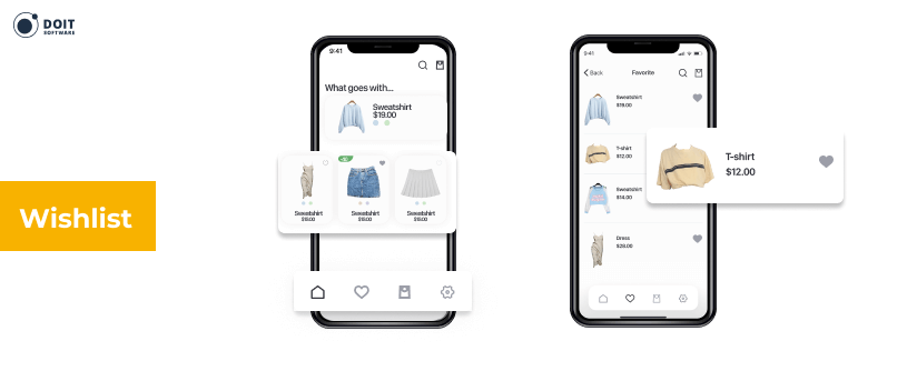 create a shopping app wishlist