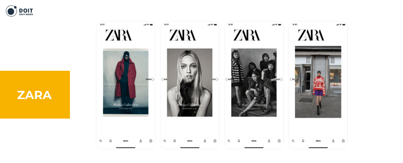 create a shopping app zara