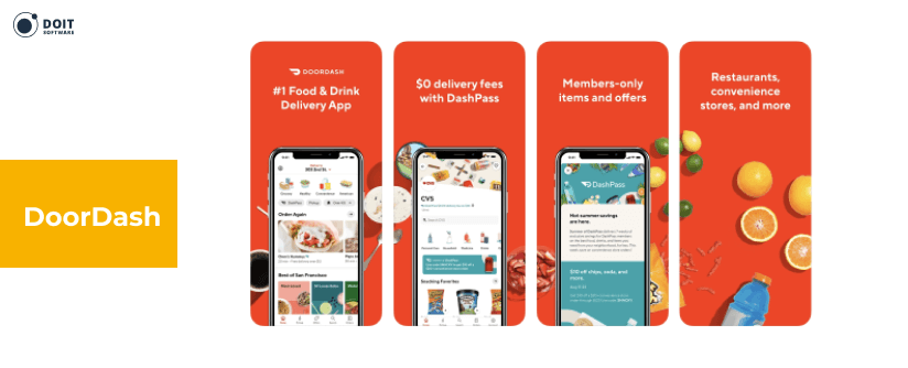 food delivery app development doordash