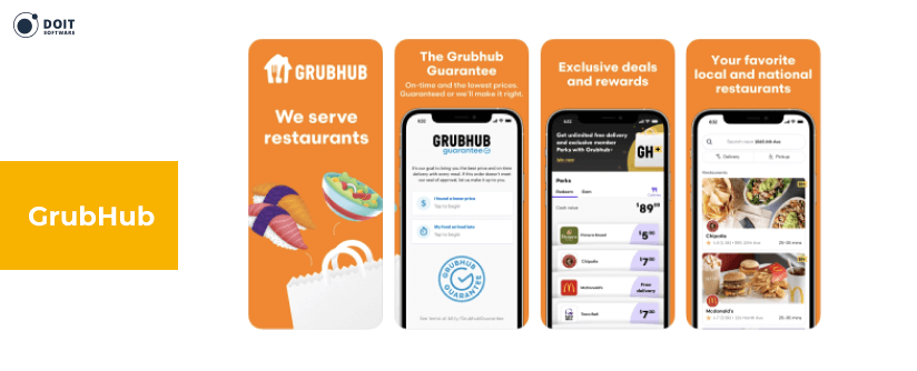 food delivery app development grubhub