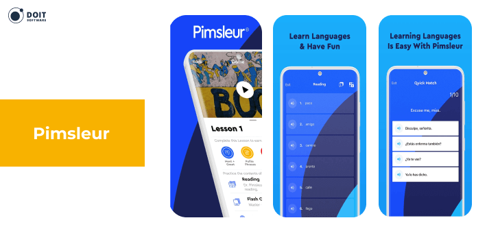 Pimsleur one of the apps to learn Spanish