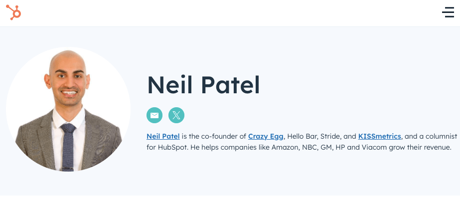 Neil Patel Gastbeitragsautor werden