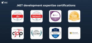 .net development company certifications